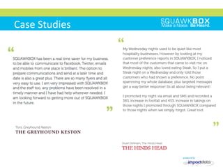
	
 
	
 	
 
Case	
 Studies	
 
 