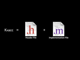 Defining a class
   A public header and a private implementation




Класс =                   +
            Header File       Implementation File
 