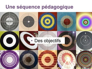 Une séquence pédagogique
• Des objectifs
 