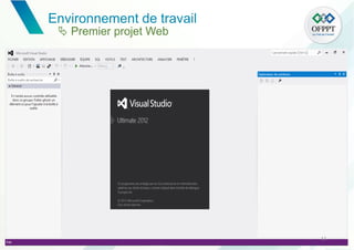 11
Environnement de travail
 Premier projet Web
 
