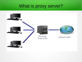 What is proxy server?
 