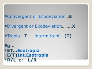 Clinical evaluation of strabismus and management of congenital ...