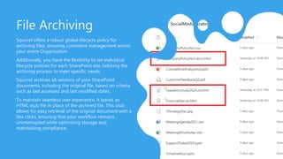 Squirrel: The Ultimate Document Archiving Solution for SharePoint ...