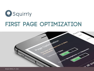 Squirrly's First Page Optimization Option Is Perfect for Non-Expert Users