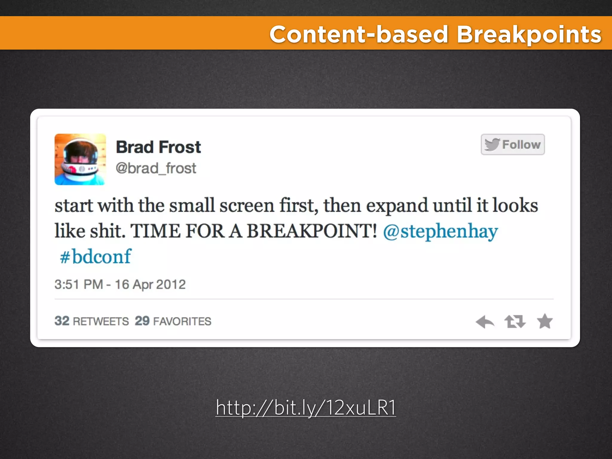 Content-based Breakpoints

http://bit.ly/12xuLR1

 