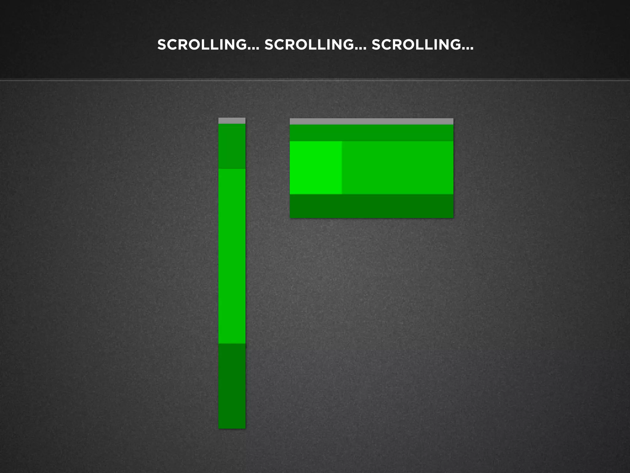 SCROLLING... SCROLLING... SCROLLING...

 