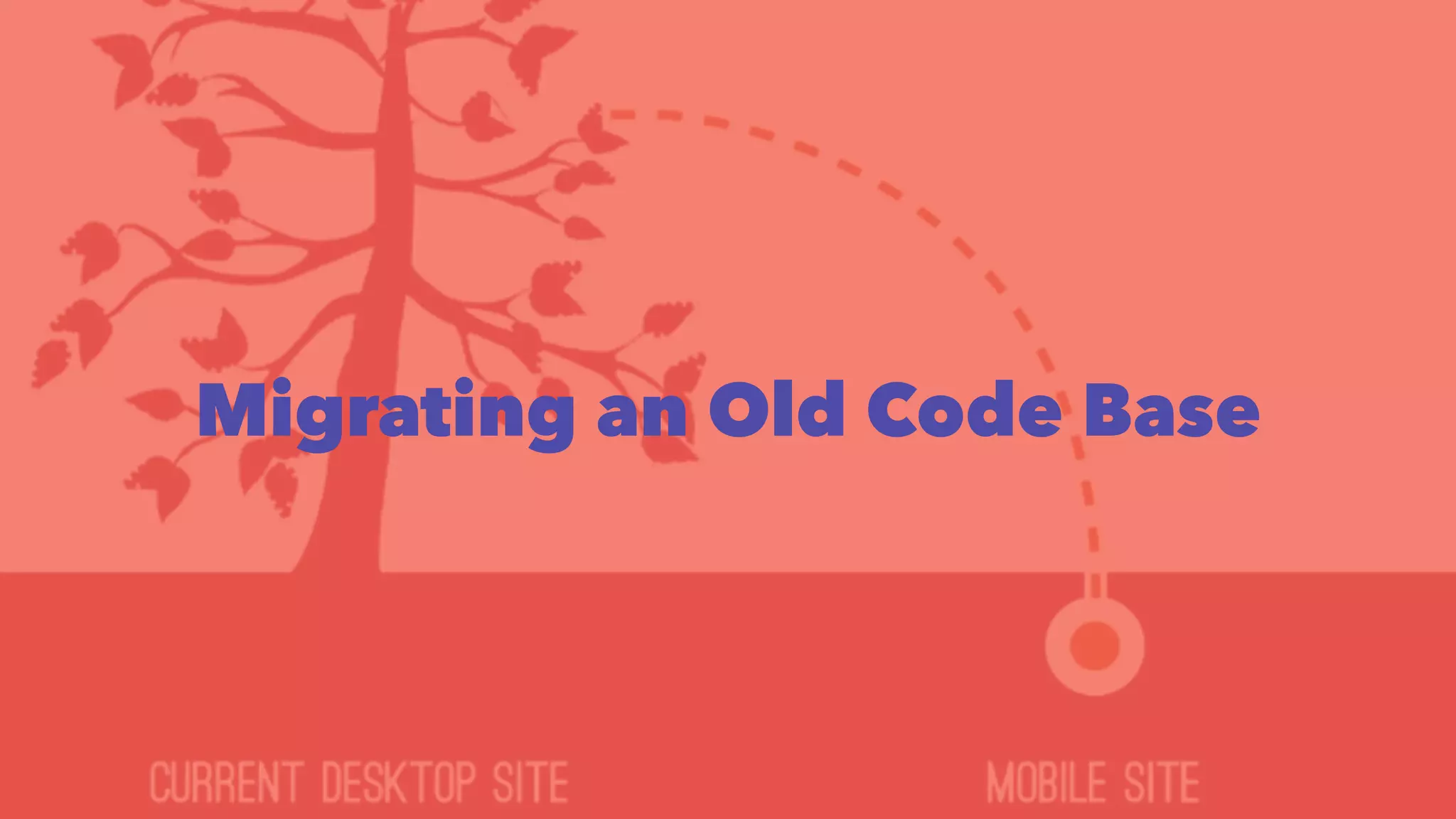 Migrating an Old Code Base 
 
