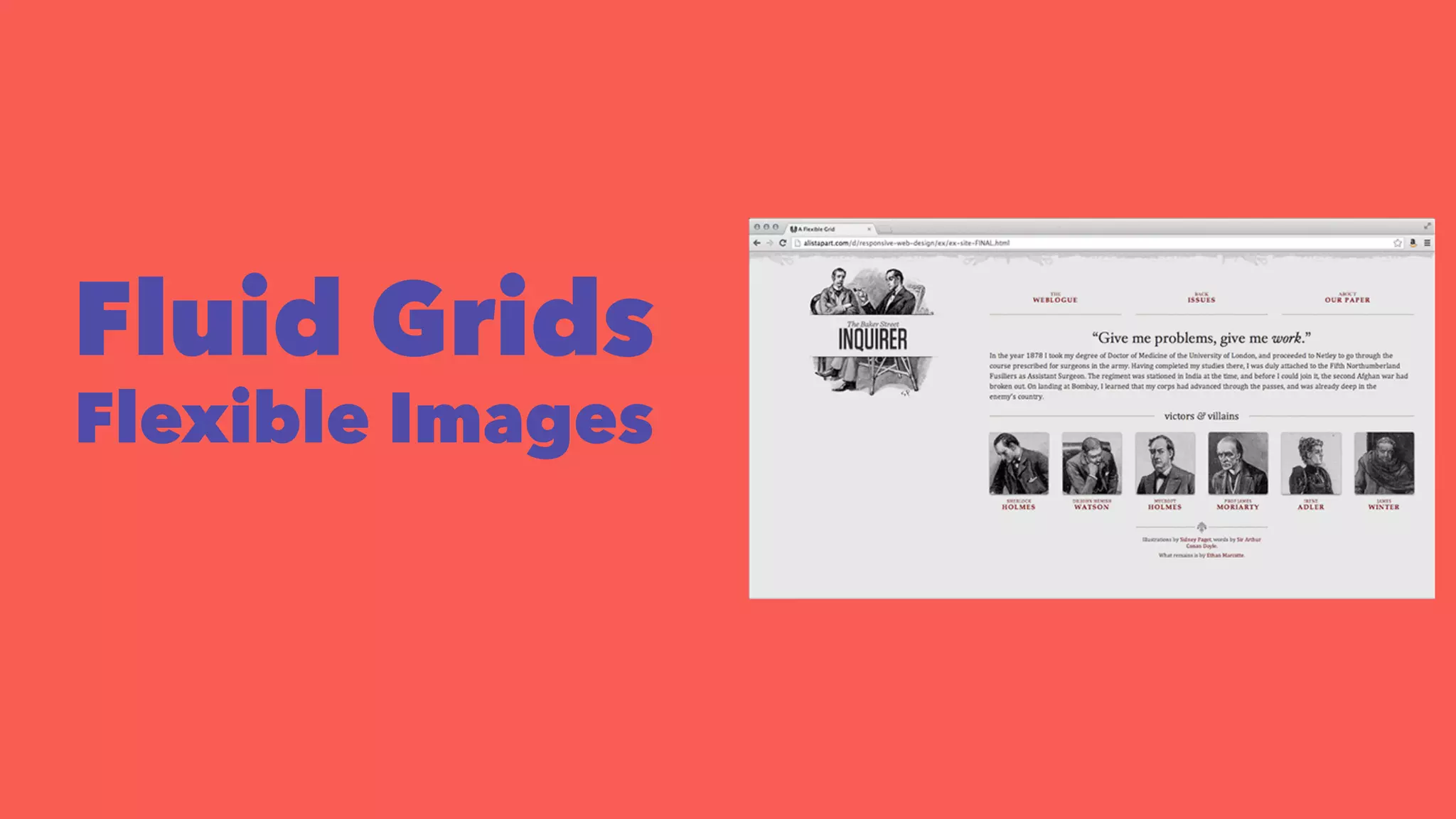 Fluid Grids 
Flexible Images 
 