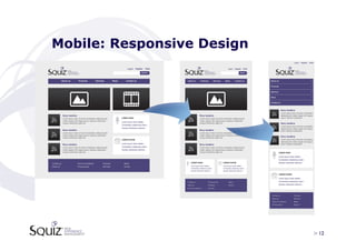 Mobile: Responsive Design




                            > 12	

 