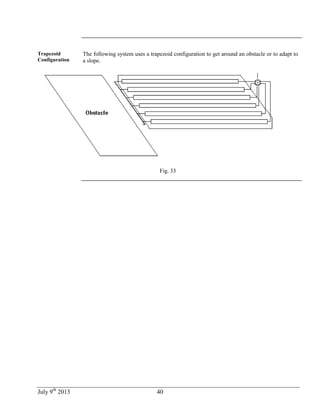 July 9th
2013 40
Trapezoid
Configuration
The following system uses a trapezoid configuration to get around an obstacle or to adapt to
a slope.
Fig. 33
 