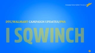 Campaign Status Update | 01.04.24
DTC/WALMART CAMPAIGN UPDATES/PNS
 