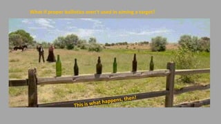 What if proper ballistics aren’t used in aiming a target?
 