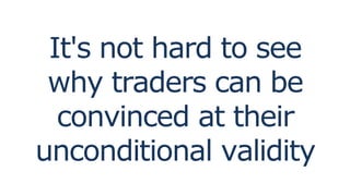 It's not hard to see
why traders can be
convinced at their
unconditional validity
 