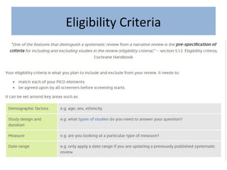 Eligibility Criteria
 