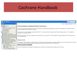 Cochrane Handbook
 