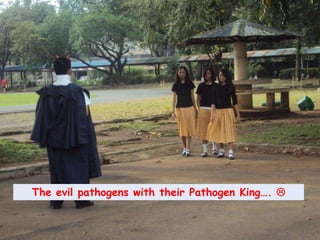 The evil pathogens with their Pathogen King…. 