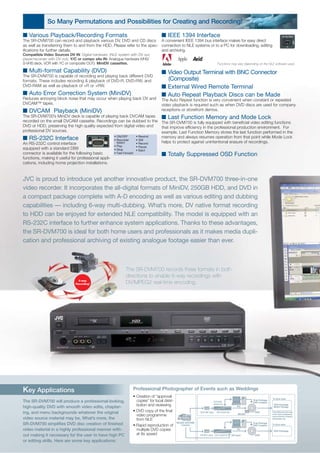Synchronised Disc JVC SR-DVM700E | PDF
