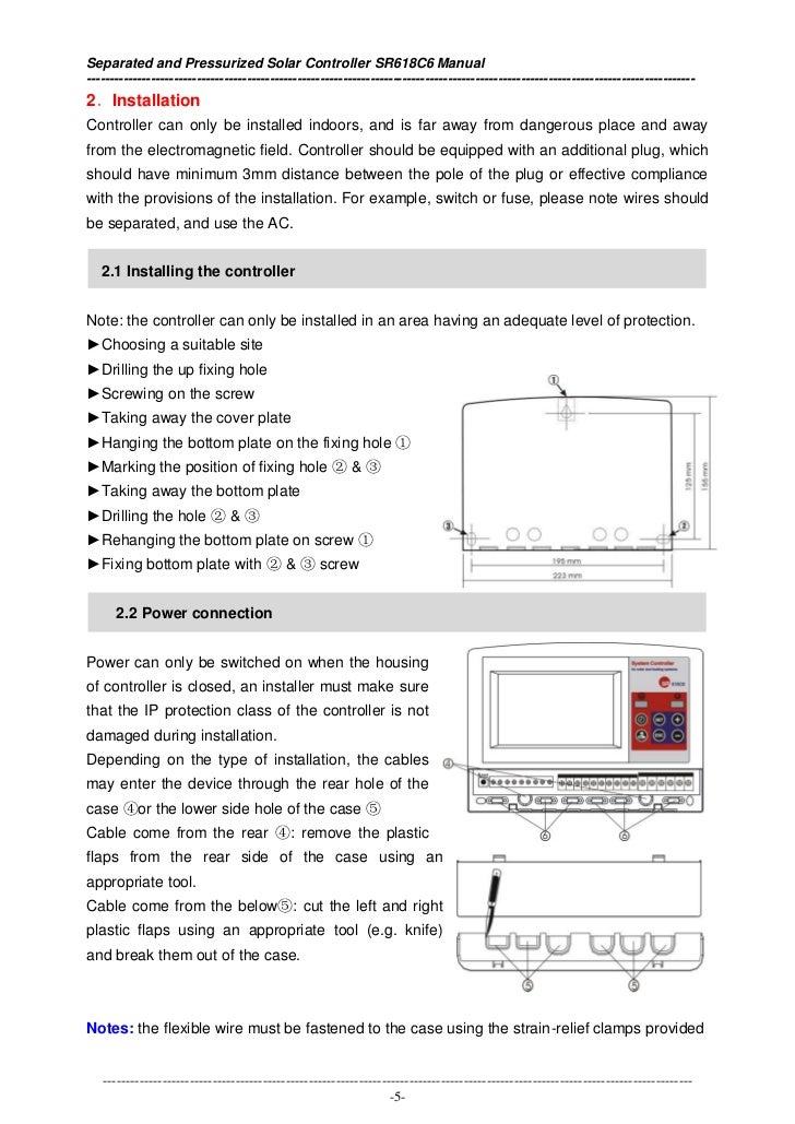 Sr618c6 Solar Water Heater Controller For Split Solar Water