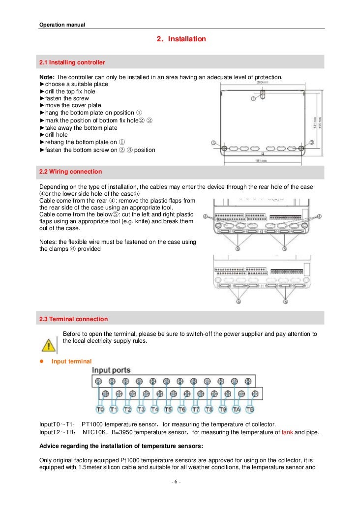 SR988C120101106 Solar Water Heater Controller Manual for Split Solar…