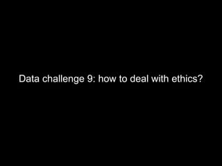 Data challenge 9: how to deal with ethics?
 