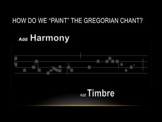 HOW DO WE “PAINT” THE GREGORIAN CHANT?
Add

Add

 