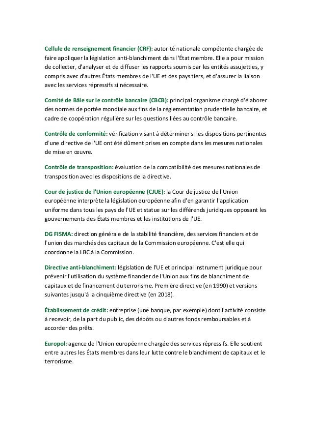 L’UE et la lutte contre le blanchiment de capitaux dans le secteur bancaire: des efforts fragmentés et une mise en œuvre i...