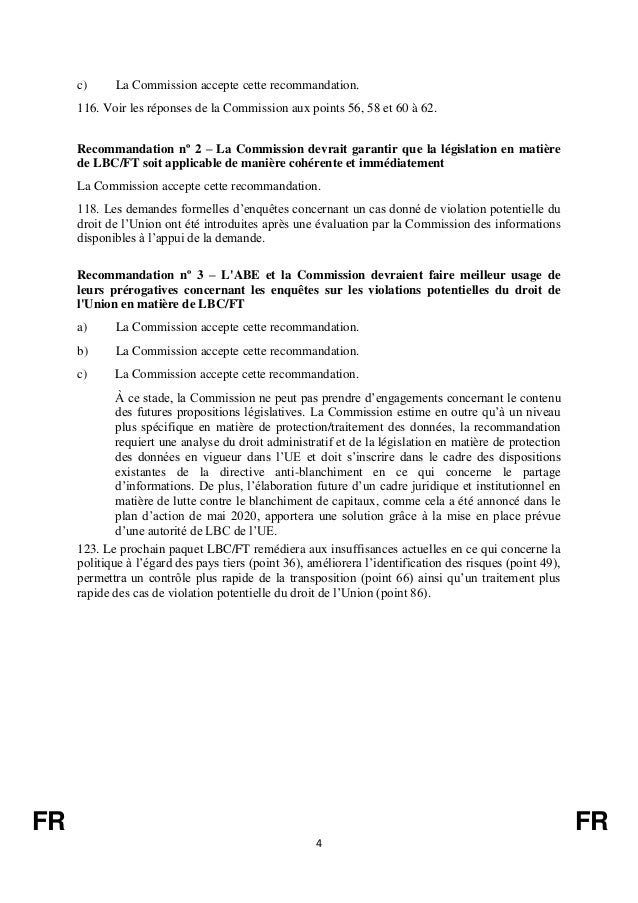 L’UE et la lutte contre le blanchiment de capitaux dans le secteur bancaire: des efforts fragmentés et une mise en œuvre i...