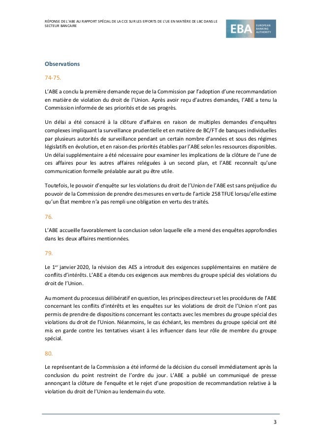 L’UE et la lutte contre le blanchiment de capitaux dans le secteur bancaire: des efforts fragmentés et une mise en œuvre i...