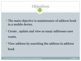 Srand011 personal addressbook | PPT