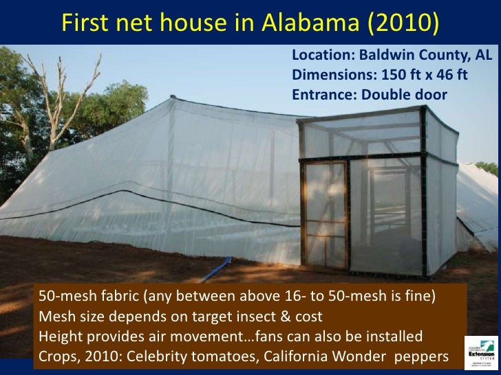 Net house vegetable production (2011)