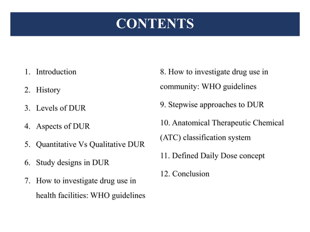 Drug Utilization research | PPTX