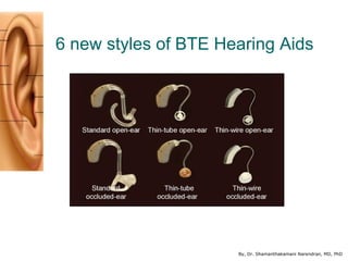By, Dr. Shamanthakamani Narendran, MD, PhD
6 new styles of BTE Hearing Aids
 