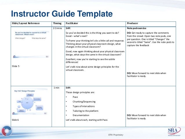 training guide template word
