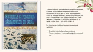 Sărbători de iarnă. Tradiţii şi obiceiuri