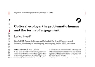 SRC interdisciplinary terrain