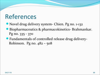 Rate-Controlled Drug Delivery System | PPT