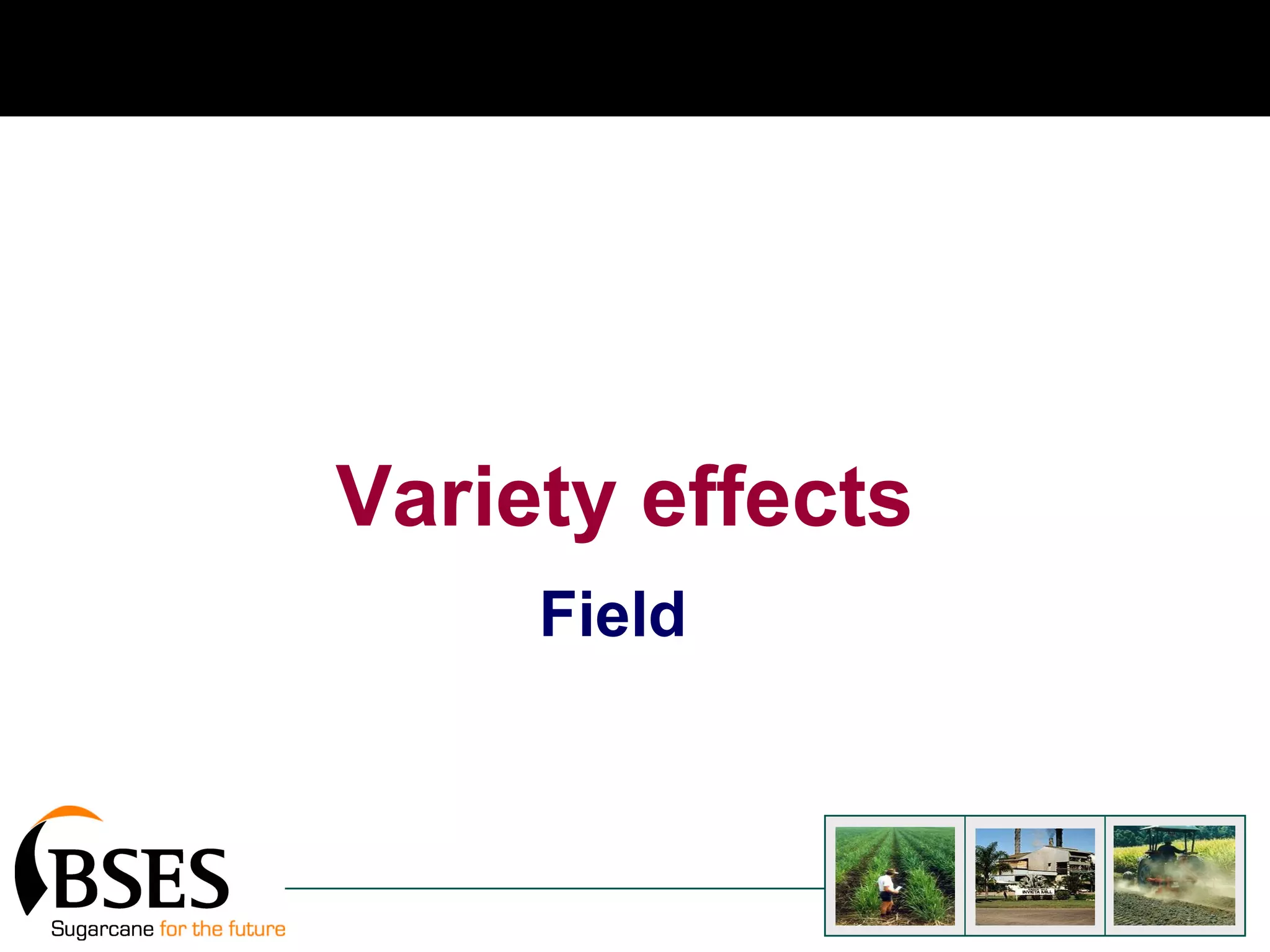 Variety effects Field   