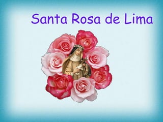Santa Rosa de 
Lima 
Santa de Lima 
 