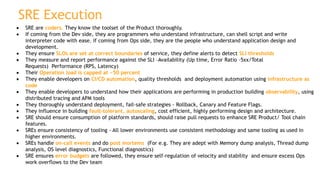 Site Reliability Engineering slide deck 101 | PDF