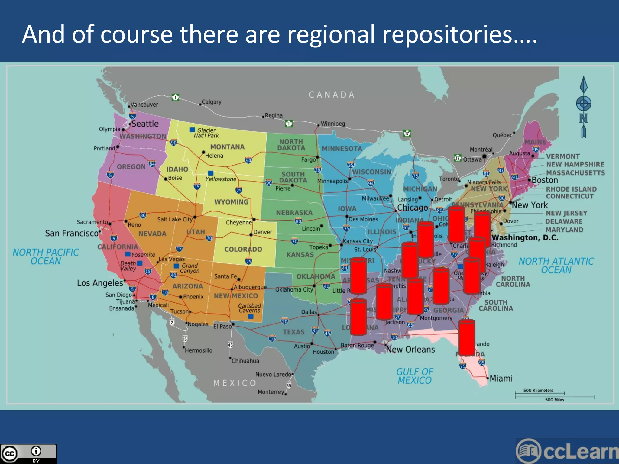 And of course there are regional repositories…. 