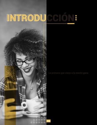 INTRODUCCIÓN
Lo primero que viene a la mente gana
La adherencia tecnológica aumenta cada vez más a nivel
global, tanto así que el ser humano ha cambiado su
conducta y ha llegado a generar adicciones alrededor de
ella sin ser conscientes de ello. Por ejemplo, según una
encuesta, norteamericanos preﬁeren abstenerse de sexo,
antes de dejar de usar su celular, e incluso llegan a revisar
su celular hasta 150 veces al día.
Este nivel de adherencia tecnológica ha sido diseñado por
las empresas para manipular nuestras acciones, después
de descubrir que no basta con tener millones de usuarios,
si estos no interactúan de manera constante con la
marca.
Pero, ¿cómo han logrado las empresas de los productos y
servicios que usamos controlar nuestros hábitos diarios?
Las empresas que inducen algún “gatillo interno” en el
consumidor suelen obtener buenos resultados ﬁnales,
puesto que, los usuarios creen no tener alguna persuación
externa para tomar alguna decisión. SIn embargo, por el
contrario, las empresas vinculan sus productos o
servicios con las emociones diarias de sus usuarios7
.
Un ejemplo de ello es Facebook, el usuario se siente
aburrido e instantáneamente abre sus redes sociales, sin
pensar en el consumo que está generando ni sentirse
influenciado por algún trigger externo.
Los emprendimientos pueden cambiar las conductas de
sus usuarios, guiandolos a través de gatillos, que ahora
llamaremos “hooks” o “ganchos”, Mientras los usuarios
más recorran estos ganchos, es más alta la probabilidad
que generen hábitos conforme a ello.
0404
 