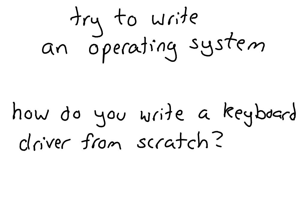 Write a keyboard driver linux