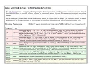 (hap://www.brendangregg.com/USEmethod/use-­‐linux.html)	
  
 