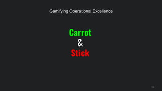 Carrot
&
Stick
134
Gamifying Operational Excellence
 