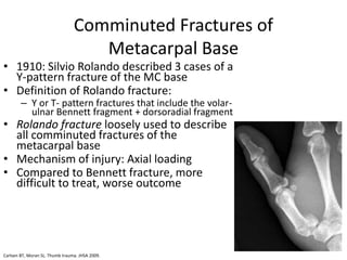 Bone healing and hand fractures | PPTX