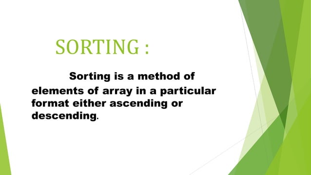 Searching and sorting | PPTX