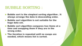 Searching and sorting | PPTX