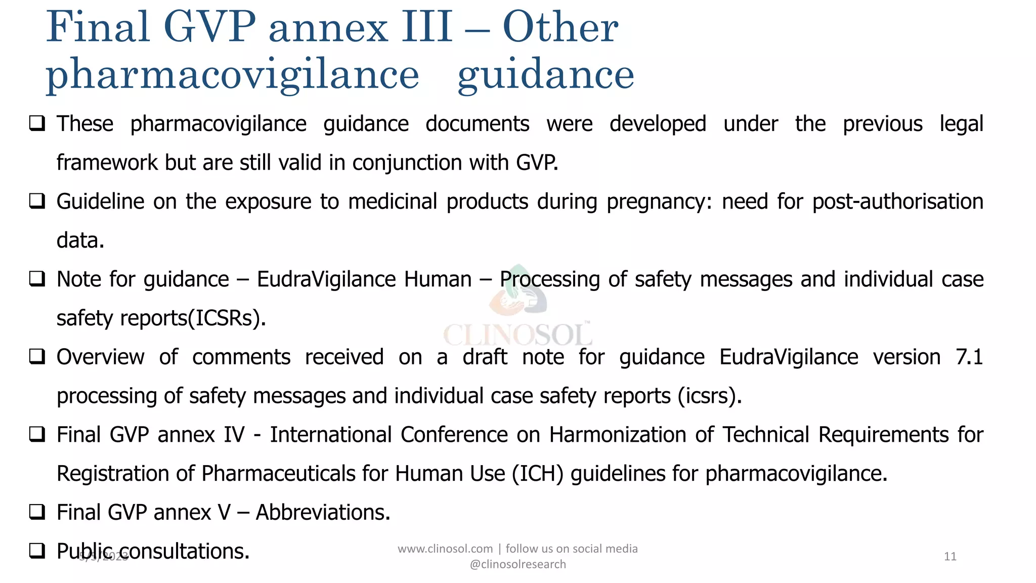 Good Pharmacovigilance Practices and Guidelines | PPTX