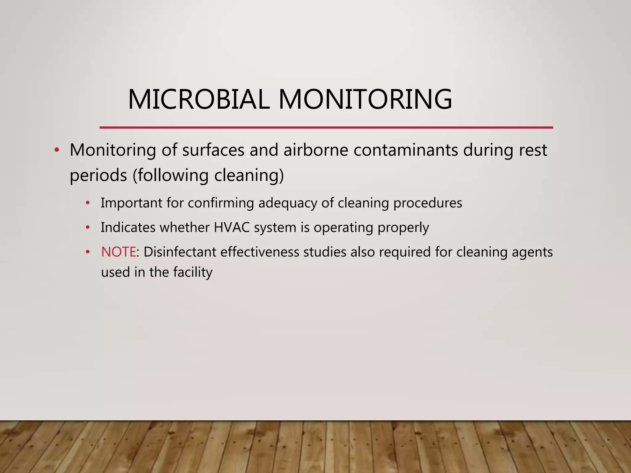 Control on Cleanroom Environmental Monitoring (Pharmaceutical) PPT