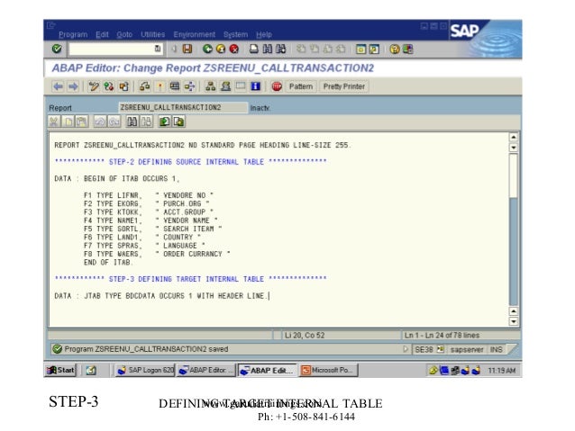 Adding Batch Data Communication on SAP ABAP by Garuda Trainings